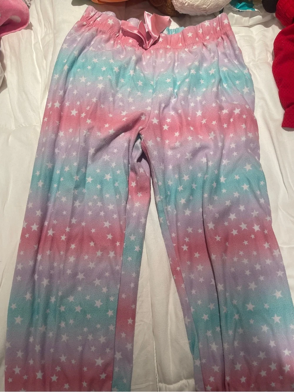 Girls' Pastel Star-Print Pajama Pants - Pink, Purple & Aqua